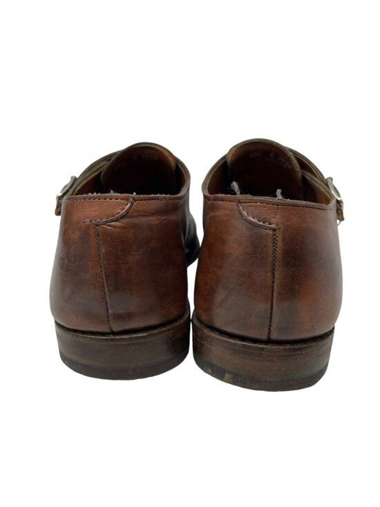 Allen Edmonds St. John\'s Brown Leather Double Monk Strap Dress Shoes Mens 10.5 E main image 10